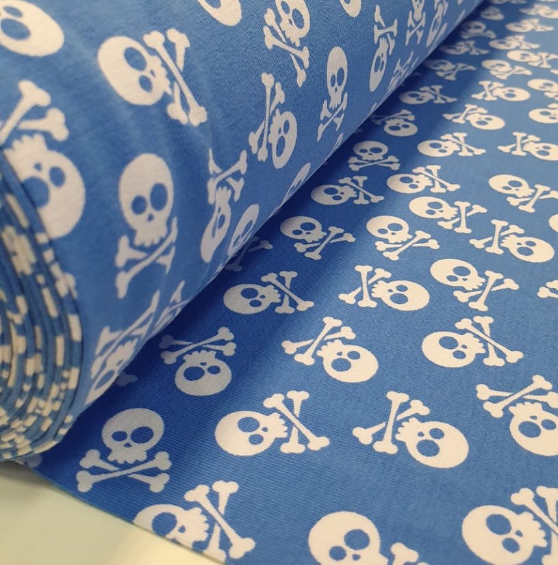 Tričko SKULL AZUR s krátkym rukávom