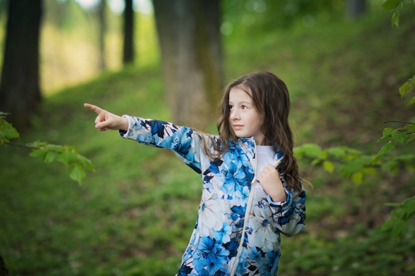 Dětská mikina na zip, víla z údolí