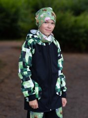 Dětská softshellová bunda s fleecem elastická