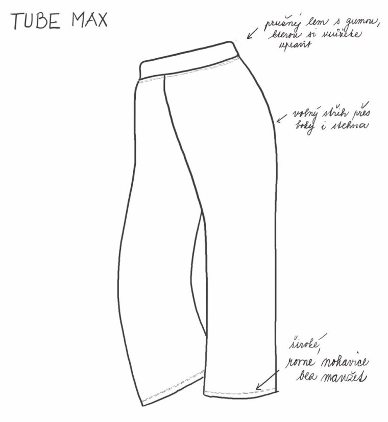 Dětské kalhoty Bambus, modrá hortenzie