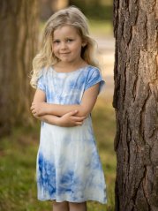 Dievčenské bambusové šaty, batika