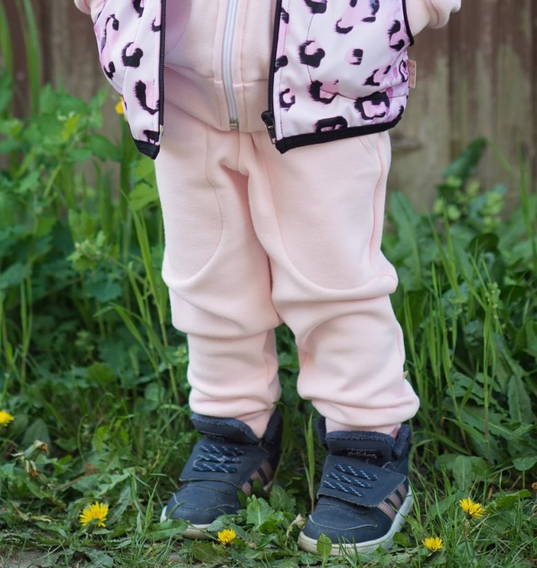 Dětské tepláky Warmy, světle růžová