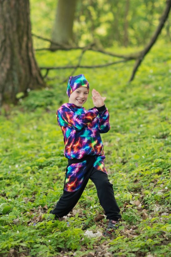 Detská tepláková súprava, neonové blesky