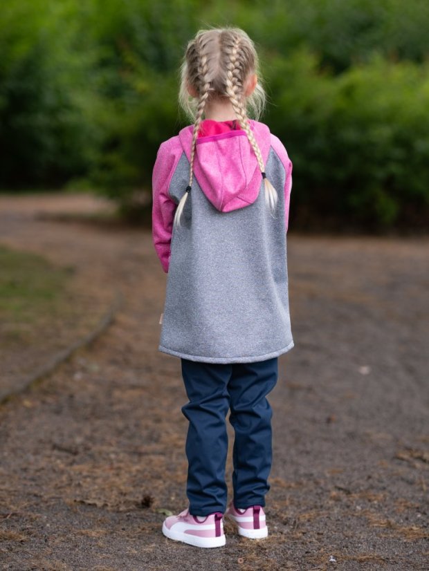 Dětská softshellová bunda s fleecem elastická