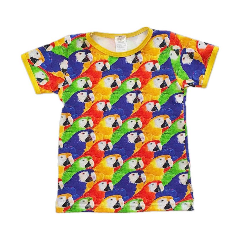 Pánské tričko, papoušci krátký rukáv