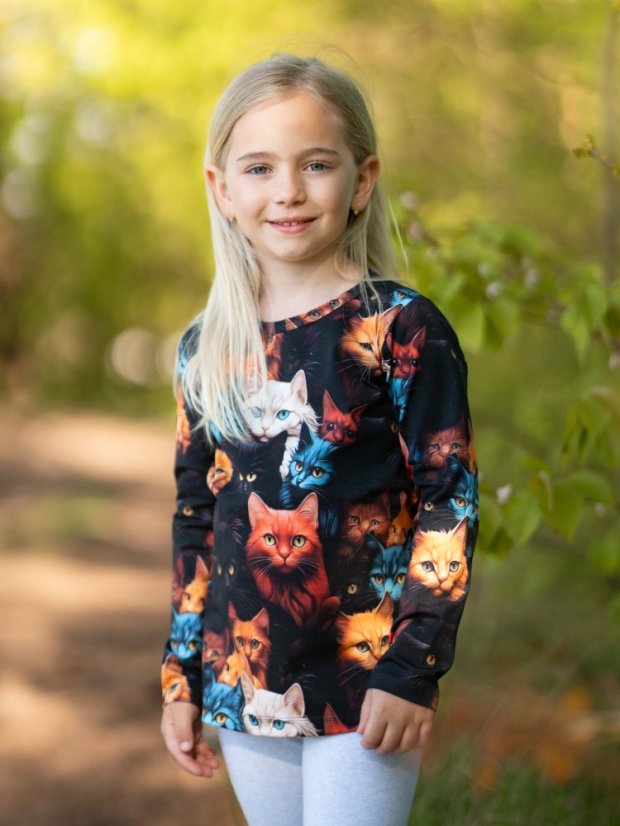 Dětské tričko, divoké kočky