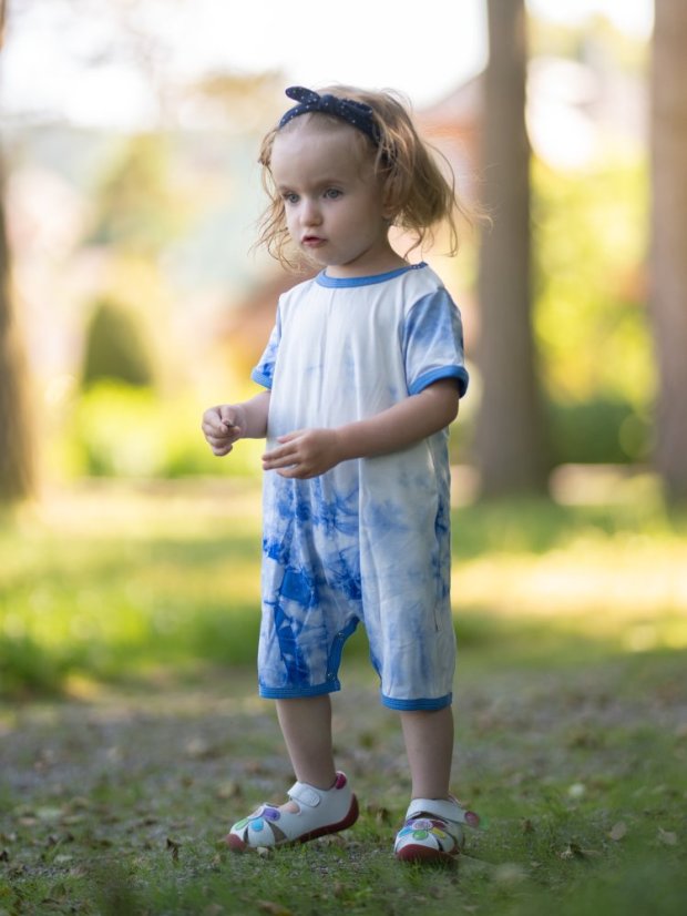 Detský letný overal BAMBUS, batika