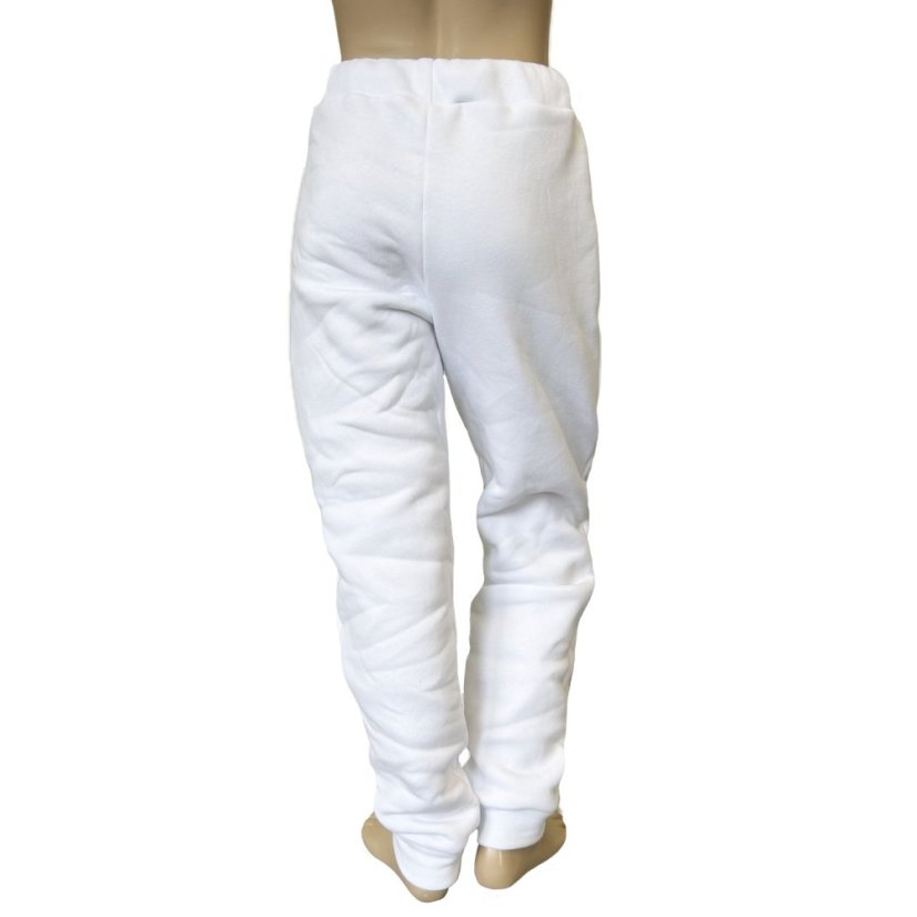 Dámské tepláky FLUFFY, čistě bílá