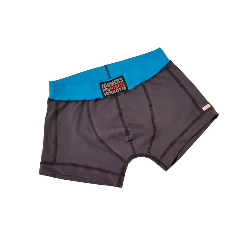 panske boxerky sede tyrkys