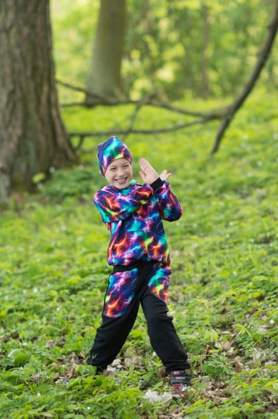 Detská tepláková súprava, neonové blesky