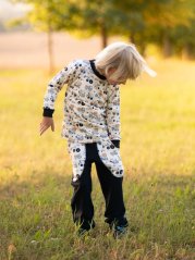 Dětské tepláky, malý stavitel černá