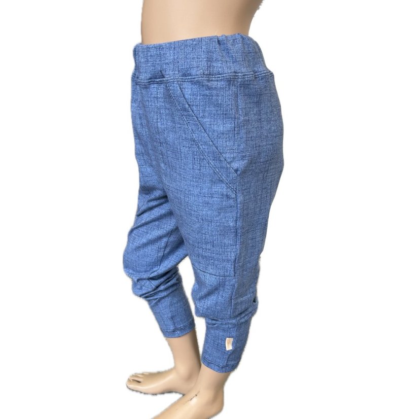 Tepláky JOGGER JEANS CAPRI BLUE ľahké