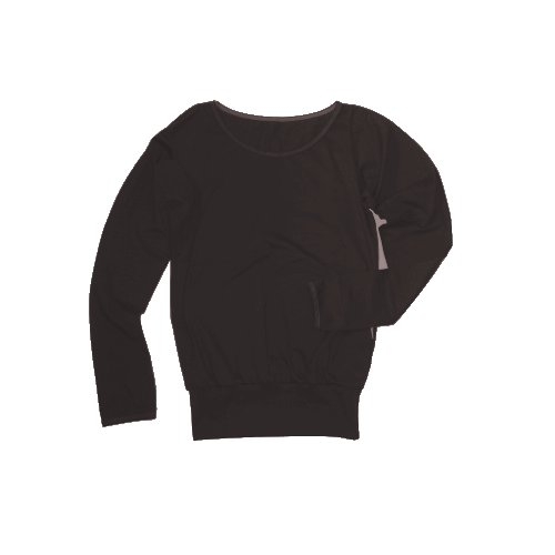 Dámské tričko dolní lem hnědé (Velikost XS dámské)