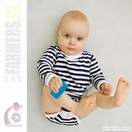 Dětské body dlouhý rukáv NAVY námořník (Velikost 98)