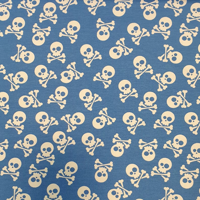 Ľahké nohavice SKULL AZUR