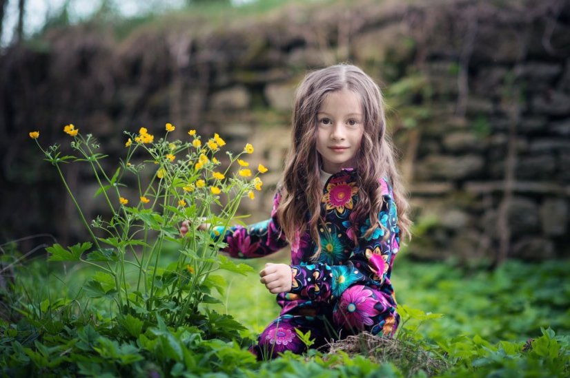 Detská tepláková súprava na zips, rozkvitnutá noc