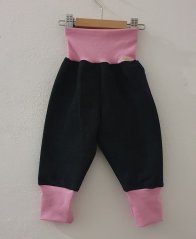 Rastúce nohavice GROW JEANS BLACK-růžová