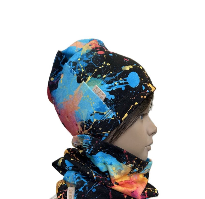 Dětská čepice, exploze barev