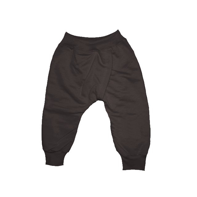 Dětské BKM kalhoty s manžetami hnědé (Velikost 86)