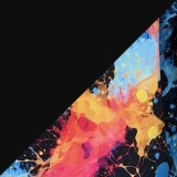 Exploze barev-černá