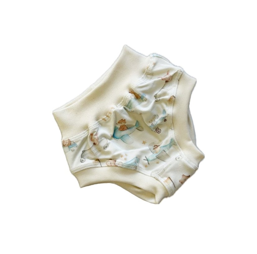 Detské nohavičky Bambus, medvedíci na výlete