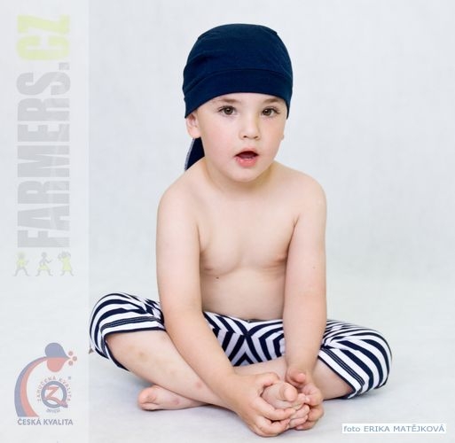 Dětský šátek PIRÁT tmavěmodrý (Velikost 92-98)