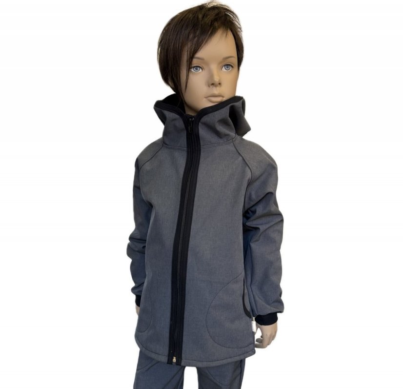 Softshellová bunda JEANS GREY