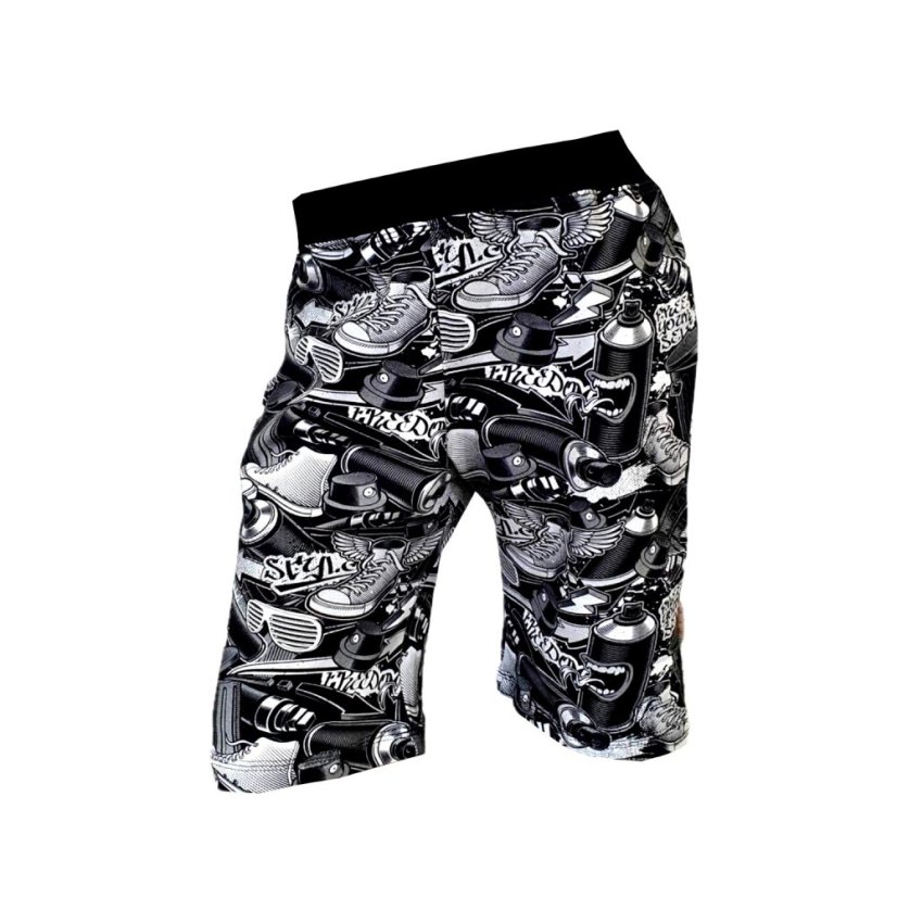 Pánské kraťasy DIGI FREEDOM B&W