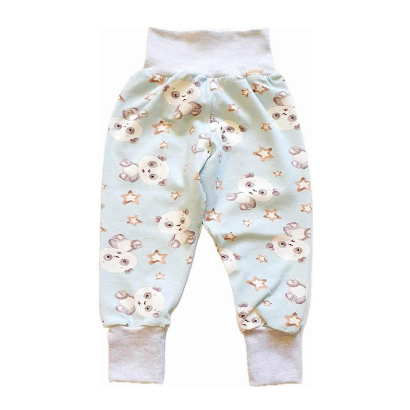 Dětské rostoucí kalhoty GROW lehké, snění s pandou