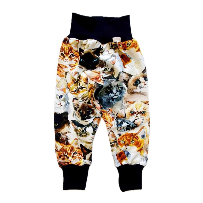 Dětské rostoucí kalhoty GROW, kočičí oči lehké