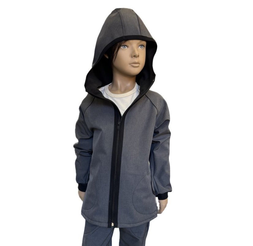 Softshellová bunda JEANS GREY