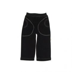 Dětské kalhoty s kapsami FLEECE šedé (Velikost 98)