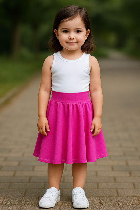 Dívčí kolová sukně