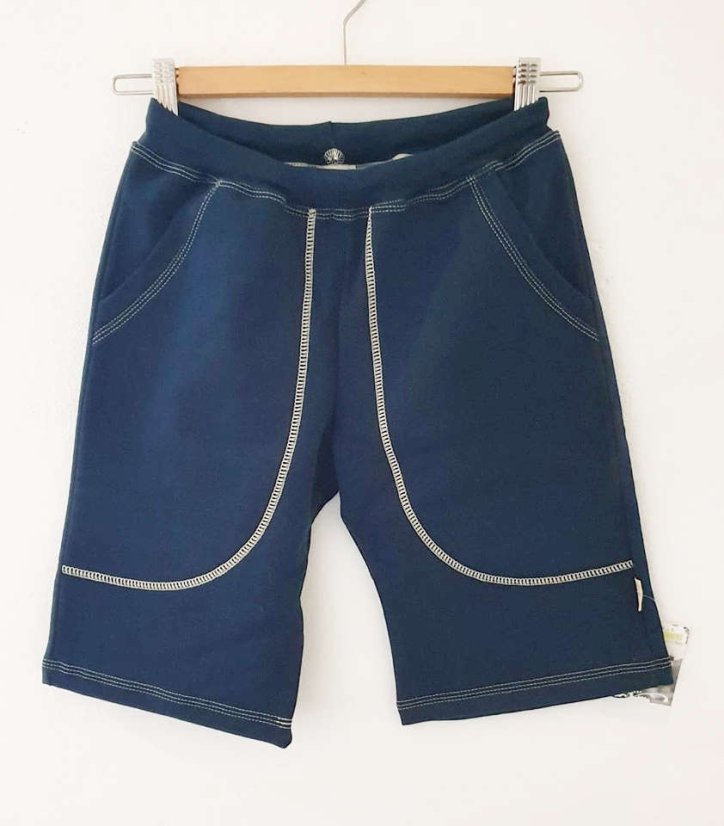 3/4 tepláky s kapsami tmavě modré