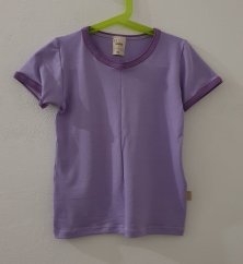 Tričko BAMBUS světle fialové krátký rukáv