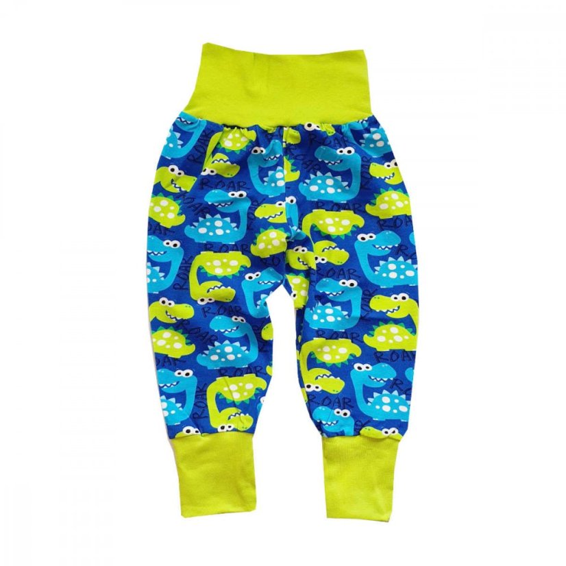 Ľahké detské rastúce nohavice GROW DIGI DINO 7