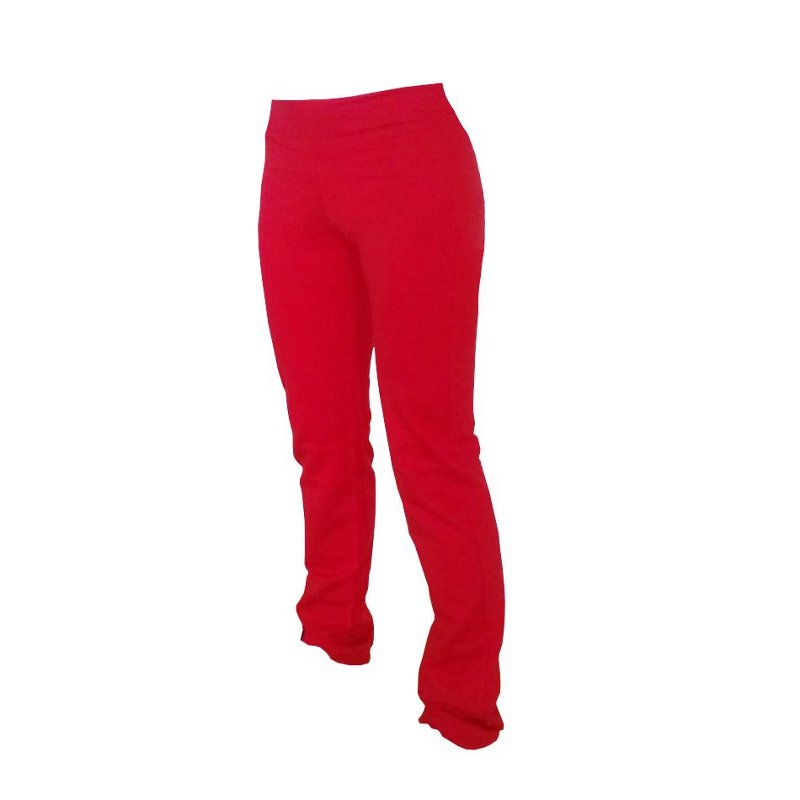 Dámské tepláky rovné červené (Velikost XS dámské)