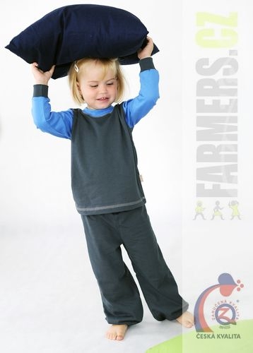 Dětská souprava EARTH šedomodrá (Velikost 92-98)