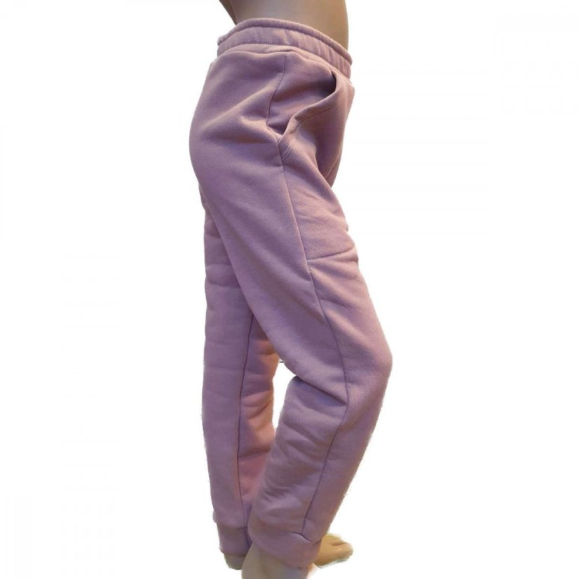 Dětská tepláková souprava FLUFFY, starorůžová