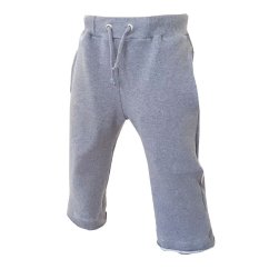 Dětské 3/4 tepláky WOW šedé melé (Velikost 98)