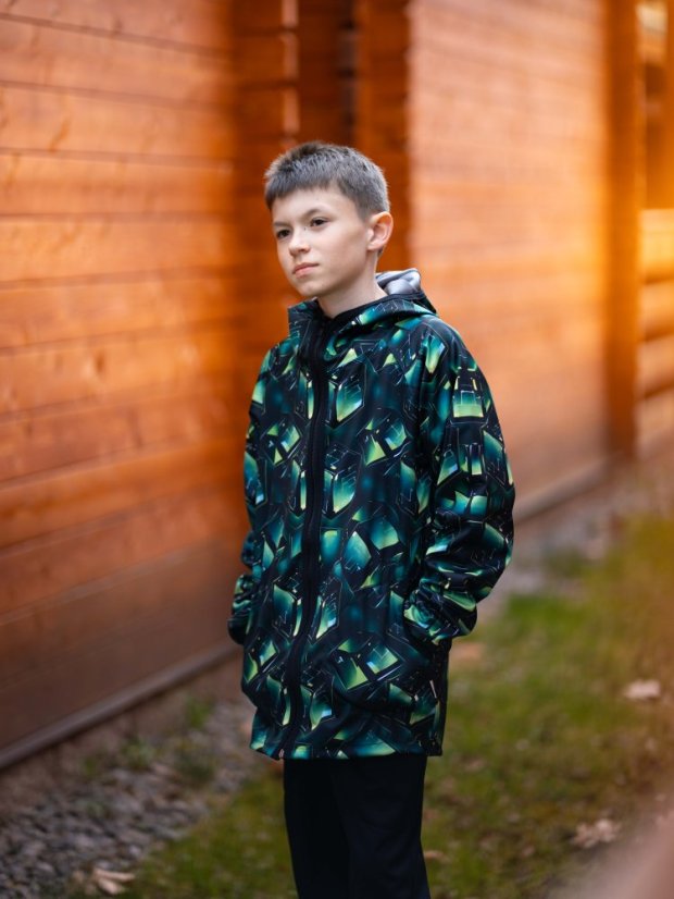 Dětská softshellová bunda s fleecem