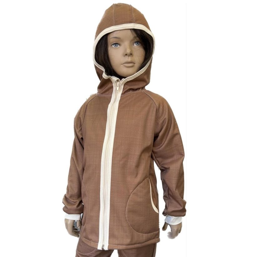 Dětská softshellová bunda s beránkem