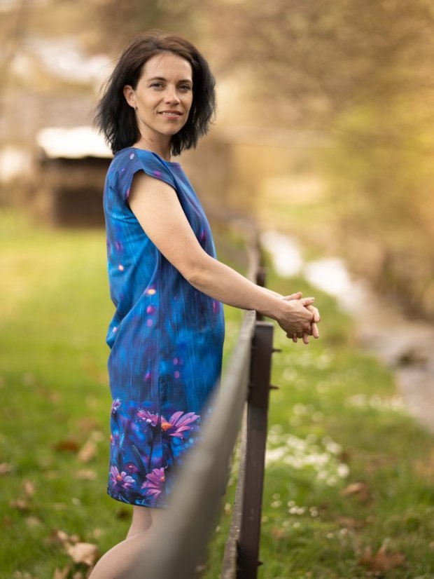 Dámské bavlněné šaty, FLOWERS 13