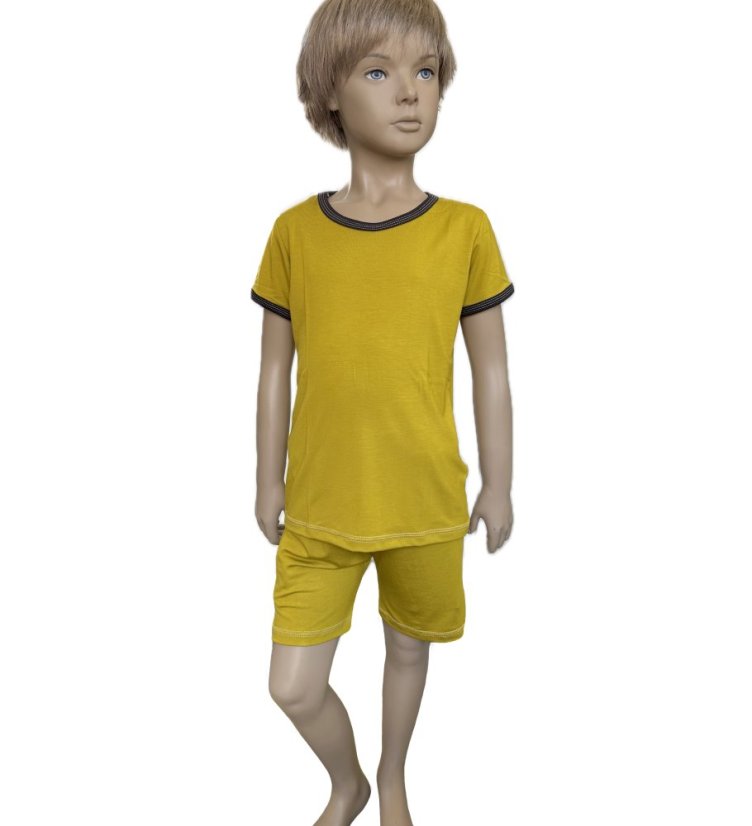 Tričko BAMBUS OCHRE krátký rukáv