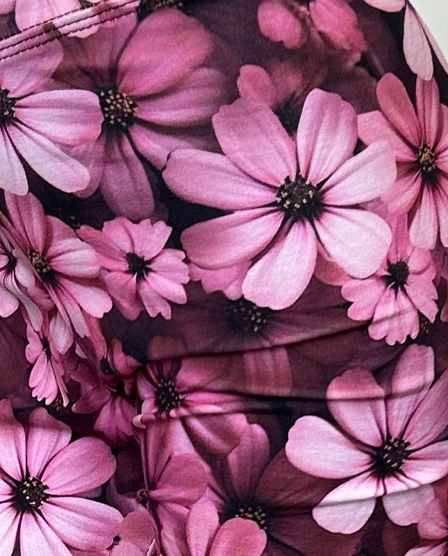 Dámská mikina na zip, růžová zahrada