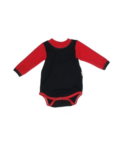 Dětské body IMP černé/červené BA/EL (Velikost 92)