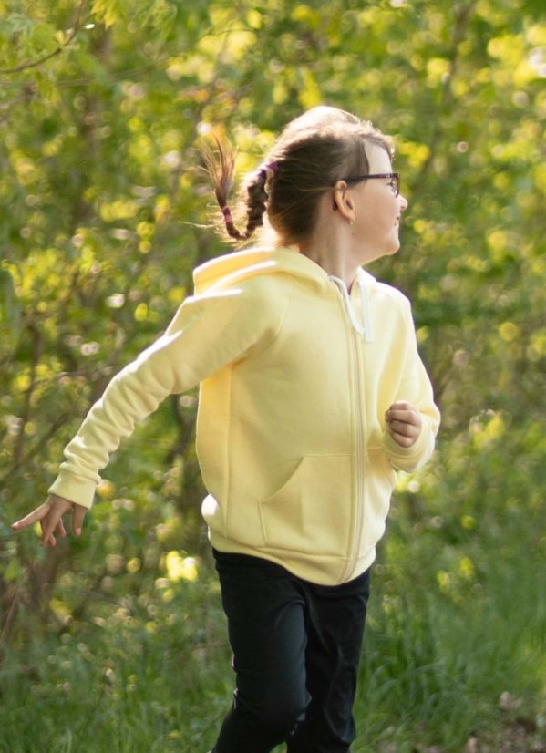 Dětská mikina na zip teplá