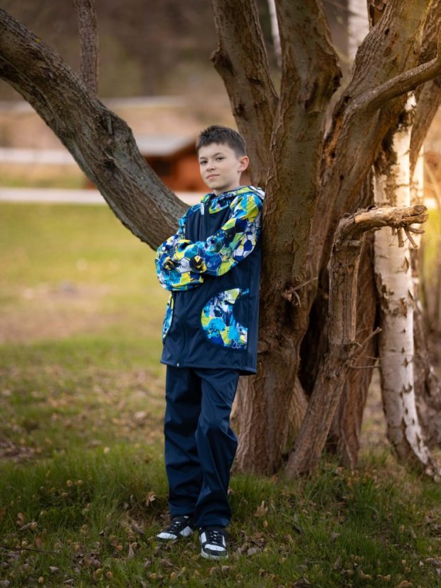 Dětské softshellové kalhoty THIN bez fleecu