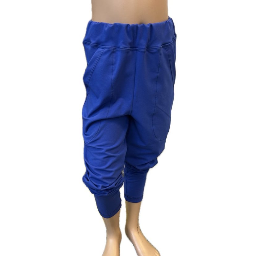 Dětské tepláky JOGGER BAMBUS, středně modrá