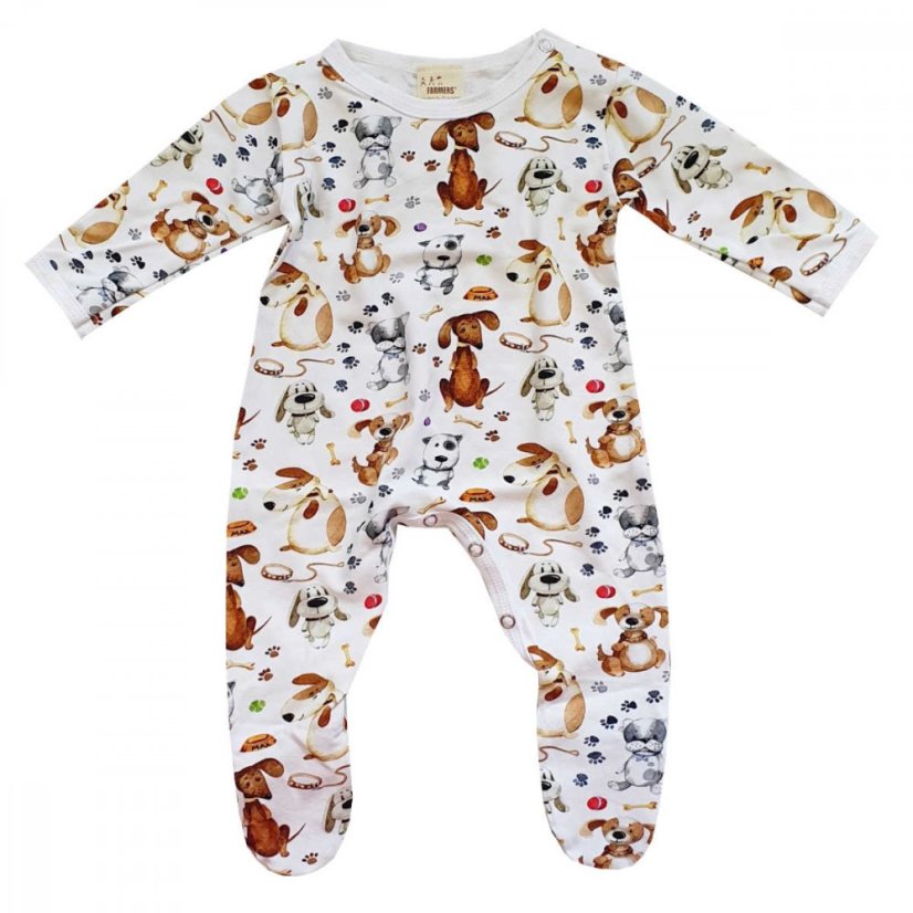 Dětský overal, psí kamarádi